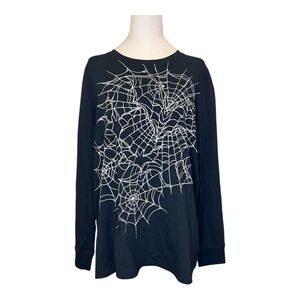 NWT Torrid Batweb classic fit cotton jersey long sleeve